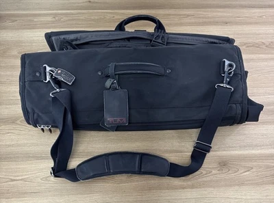 TUMI 22134D4 Alpha Black Bi-fold Garment Bag Suiter Luggage Shoulder Strap Hook - Image 1 of 4