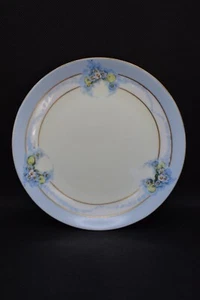 Vintage Gotham Austria Hand Painted Blue Floral Salad Plate Signed by Kreis - Picture 1 of 10