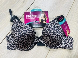 Maidenform Comfort Devotion Demi T-Shirt UW Bra Size 32A #09402 Animal Print - Picture 1 of 4