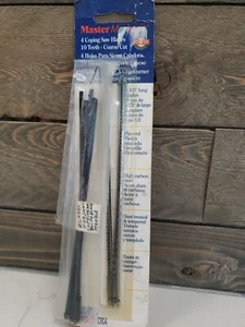 Masters Mechanic 6 1/2" Coping Saw Blades- 10 Teeth - 726-797 - 4 Pack + extras - Picture 1 of 2
