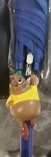 Disney Cinderella Gus Mouse Umbrella Blue New in Box Large 34" tall by Paladone