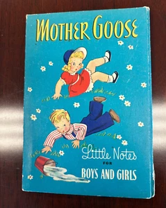 Pequeñas notas de felicitación para niños y niñas CH VINTAGE AÑOS 60 Whitman Mother Goose - Imagen 1 de 5