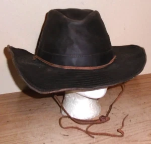 Outback Hat Korona 14720 Traders Australia Mens Size M Dark Brown w Strap - Picture 1 of 3