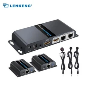 New LKV712Pro HDMI POE Splitter Extender 1080P Loop-out IR Remote Over Cat6 EDID - Picture 1 of 18