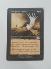 Yawgmoth`s Edict Magic the Gathering MTG Urza's Saga Black Common