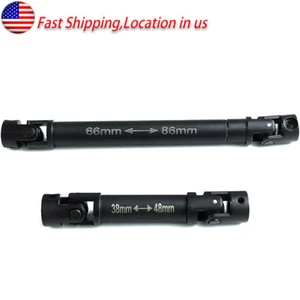2Pcs Steel Carbon Driveshaft Shaft for Axial SCX24 AXI00005 Jeep Gladiator 1/24 - Picture 1 of 6