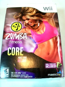 NEW Zumba Fitness Core Nintendo Wii Exercise Work Out Game - Bonus Wii Fit used - Picture 1 of 6