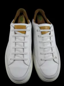Allen Edmonds "OLIVER" Men's Slip-On Stretch Lace Sneakers 11.5 D   White (556N) - Picture 1 of 10