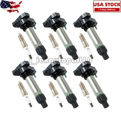 6x Ignition Coils + 6x Spark Plugs for 2010-2015 Chevrolet Traverse Camaro 3.6L - Image 1 of 4