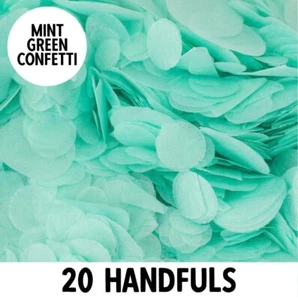 Biodegradable Wedding Confetti | MINT GREEN | Circle Tissue Paper | 20g Bag - Picture 1 of 4
