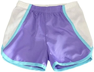 Layer 8 Little Girls' Mesh-Side Shorts Purple Hebe/Blue SZ 5 Small - Picture 1 of 1