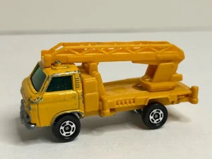 Vintage Tomica Tomy Yellow NISSAN CABALL Yellow Utility Bucket Truck NO bucket - Picture 1 of 5