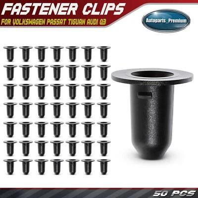 50 piezas clips de retención de ojal de apertura de pozo de rueda de nailon de 15 mm para Volkswagen Audi Foto 1 de 4