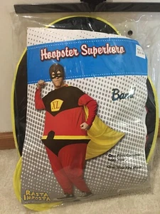 Herren Superheld Hoopster Halloween Kostüm Erwachsene Lustig Overall NEU - Bild 1 von 2