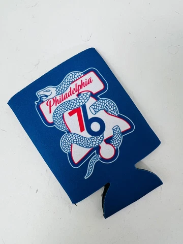 PHILADELPHIA SIXERS 76ERS PHILA UNITED BEER CAN COOLER KOOZIE  - NEW! Cover