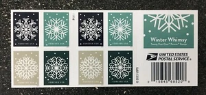 2024USA #5948-5951b Forever Winter Whimsy - Booklet of 20  Mint  snowflakes - Picture 1 of 2