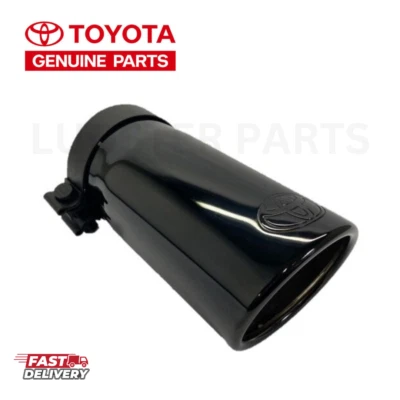 2005-2023 TOYOTA TACOMA ЧЕРНЫЙ ХРОМИРОВАННЫЙ ВЫПУСКНОЙ НАКОНЕЧНИК ПОДЛИННЫЙ OEM - Изображение 1 из 2