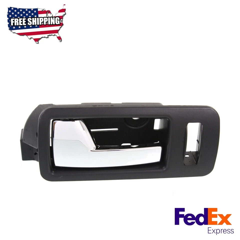 Manija de puerta interior cromada lado del conductor delantero para Ford Mustang 2005-2014 Foto 1 de 4