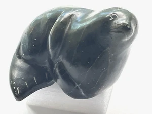 Vintage Northwest Coast Inuit Seal 4" Rare - Noah Siakuluk 1924-1997 - Picture 1 of 6