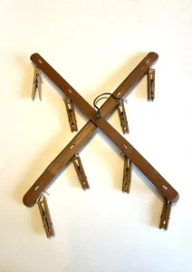 Primitive Holz Karussell Trockner Trockengestell Wäsche Kräuter Gewürze - Bild 1 von 4