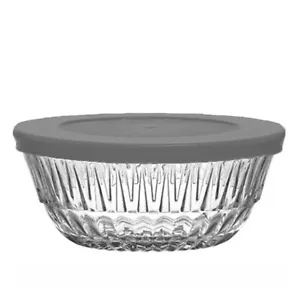 LAV Alinda Small Glass Pinch Bowls with Black Lids, 6 Pcs, 11.75 Oz (345 cc) - Picture 1 of 4