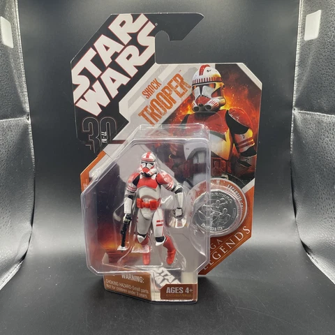 Star Wars SHOCK TROOPER Action Figure Coin 30th Anniversary Saga Legends Cover