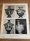 1929 doppelseitiger Druck aus dem Fitzwilliam Museum - Vasen von Paestum Kampanien usw
