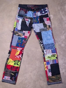 BIEPA 1971 MENS PATCHWORK JEANS - GREAT CONDITION - 30x30 - Picture 1 of 10