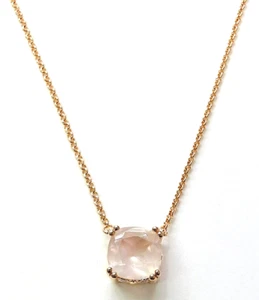 HSN Technibond Sterling Silver Cushion-Cut Rose Quartz 18" Necklace - Picture 1 of 9