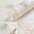 3D Embossed Wallpaper Sticker Roll Damascus PVC Self-Adhesive Retro Floral Craft