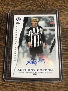 Topps Match Attax 2023/24 Genuine Autograph Anthony Gordon Newcastle Card AC-AG
