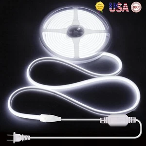 50ft 480leds/m COB LED Strip Lights Waterproof IP68 110V Flexible Home Lights US - Picture 1 of 16