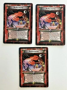 Disharmony (3) L5R Legend of the Five Rings CCG Forbidden Knowledge 1996 - Picture 1 of 1