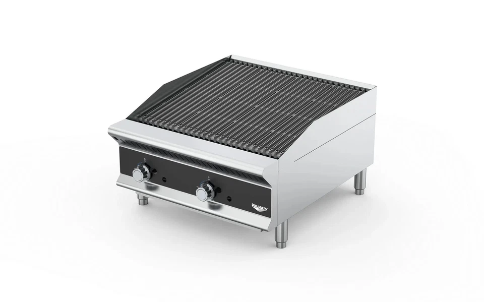 Vollrath CBGMD-12 12" Encimera Gas Trabajo Medio Charbroiler con Salpicadero de 3" Foto 1 de 1