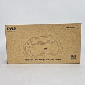 Pyle Bluetooth 40W BoomBox Speaker System W/Built-in RGB Lights - PBMWP185 - Picture 1 of 9