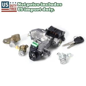 Fit 01-03 Honda Civic ES1 ES4 ES6 ES7 ES8 MT Ignition Switch Door Trunk Lock Set - Picture 1 of 6