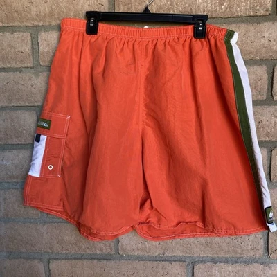 Купальник Quiksilver плавки мужской размер XL 36-38 оранжевый бедра карман внутри сети - Изображение 1 из 4