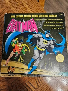 BATMAN 1975 Record, 4 Exciting Stories, POWER RECORDS 8167, Batman & Robin LP - Picture 1 of 4