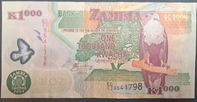 2004 Zambia 1000 Kwacha P44c, EC03-9541798. - Image 1 of 2