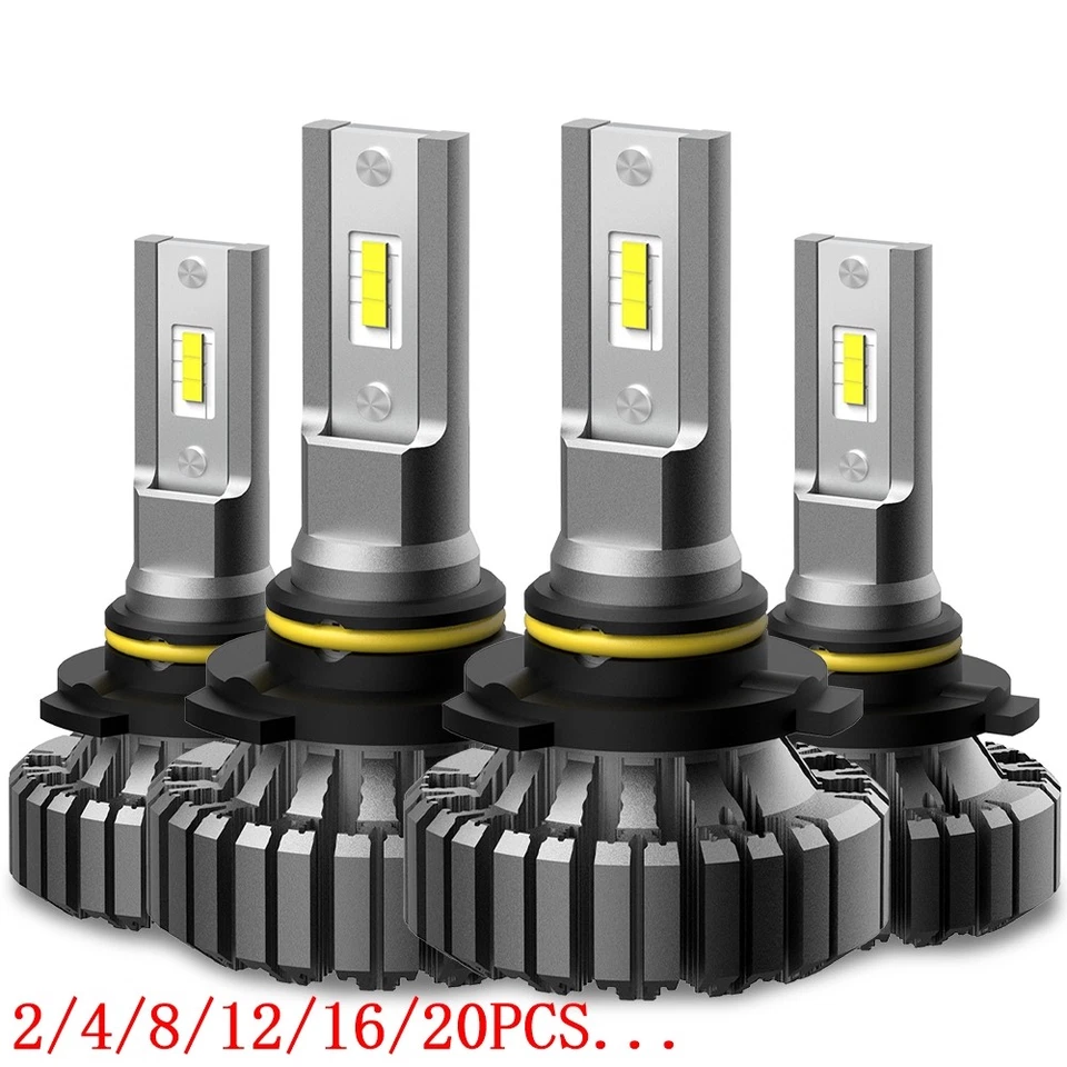 9005 9006 LED High Low Headlight Fog Bulbs Beam White Bright New  2/10X - Image 1 of 4