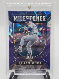 Nolan Ryan 2024 Donruss #1 Hitos Hielo agrietado #12/35 Texas Rangers SP - Imagen 1 de 3