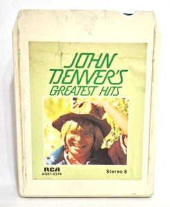 Vintage 1973 Original John Denver's Greatest Hits 8-Track Cartridge Country Folk - Picture 1 of 6