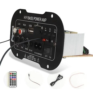 Car AMP-Remote 50W Bluetooth HiFi Power Amplifier Mini Audio Digital Stereo FM - Picture 1 of 16