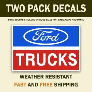 Ford Trucks Sticker Decal For Ford Fans Great as Ford Bumper Sticker, Hard Hat - Picture 1 of 4