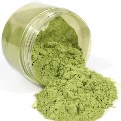 LIME yellow green shimmer premium pigment powder fine mica for epoxy resin art - Image 1 of 2