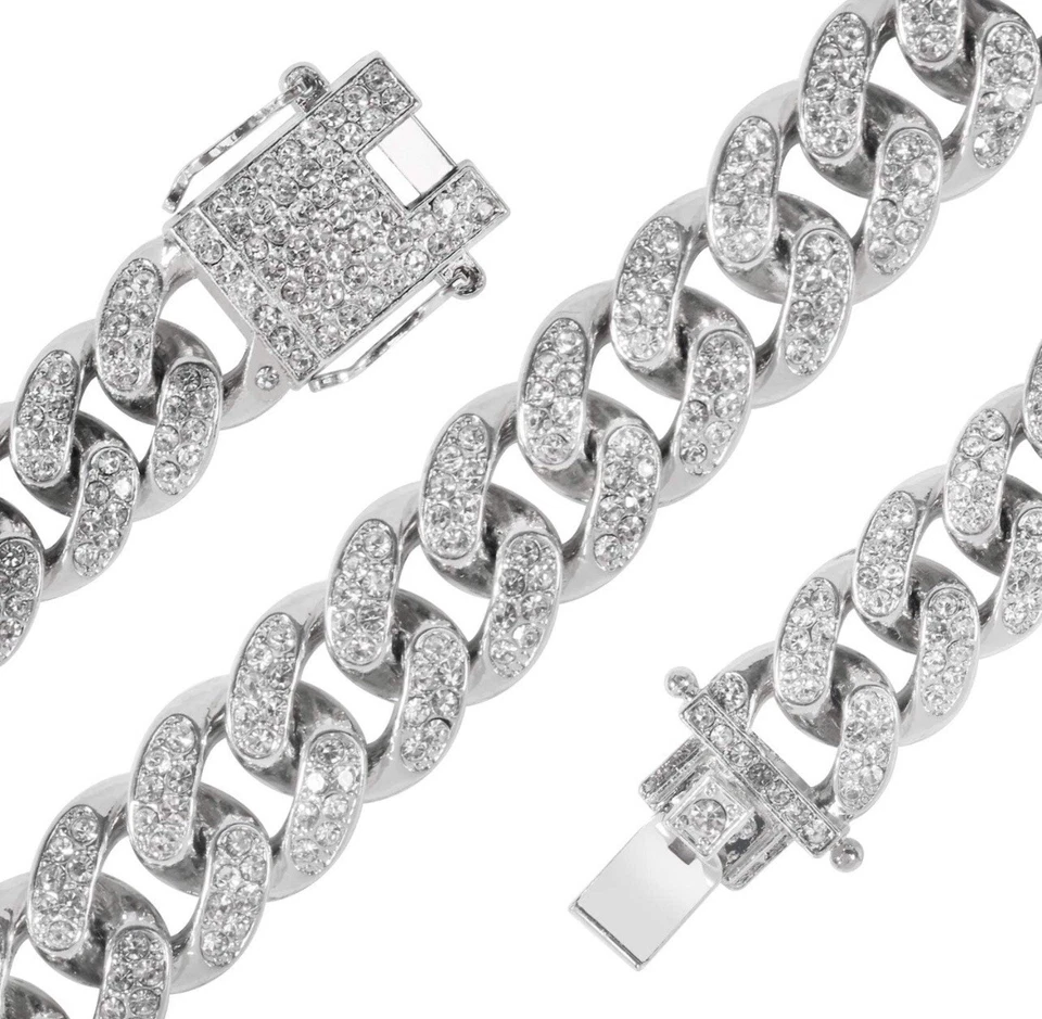 mens luxury chain necklace | Iced Out - Image 1 of 3