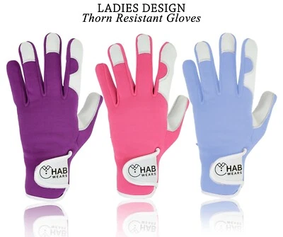 SWIFT WEAR Ladies Women Leather Gardening Gloves Thorn Proof Protection Garden Working Glov