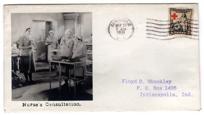 #702 Red Cross 1931 First Day Cover - Beazell Photo "Nurse's Consultation" - Image 1 of 2