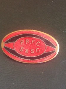 Vintage Portsmouth Rugby Union Football Club Ball Enamel Badge Pin Memorabilia - Picture 1 of 2