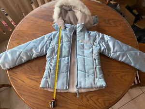 Anaheim Ducks Reebok Youth Girls Full Zip Winter Coat Jacket - Blue - Medium 5/6